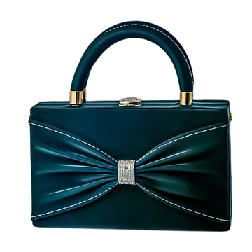 Emerald Poise Bow Bag